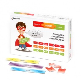 Gra planszowa Angielskie czasowniki nieregularne Irregular Verbs Puzzle Regipio
