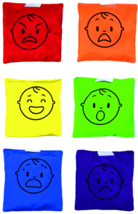 Woreczki gimnastyczne Emocje 6 sztuk