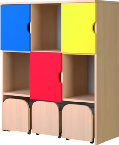 Kolorowe schowki 3x3 – element 2