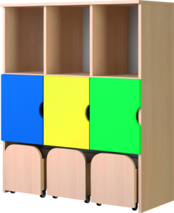 Kolorowe schowki 3x3 – element 3